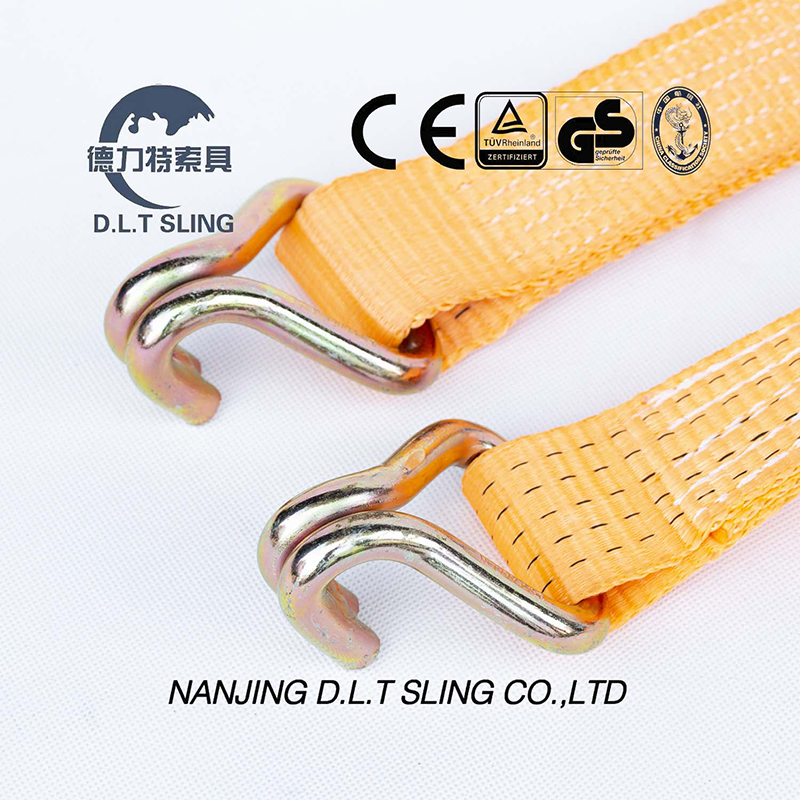 Dlt Sling Ratchet Tie Down с двойным J крючком