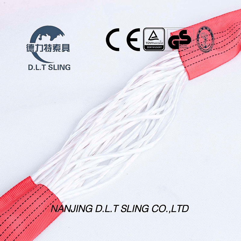 DLT Sling 5T полиэфирной круглой подъемной строчки