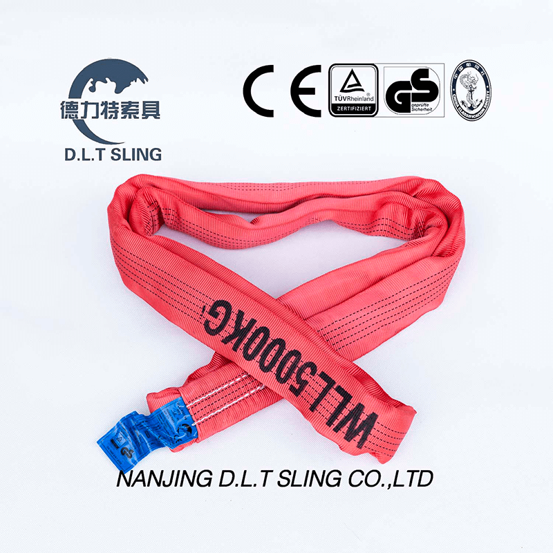 DLT Sling 5T полиэфирной круглой подъемной строчки